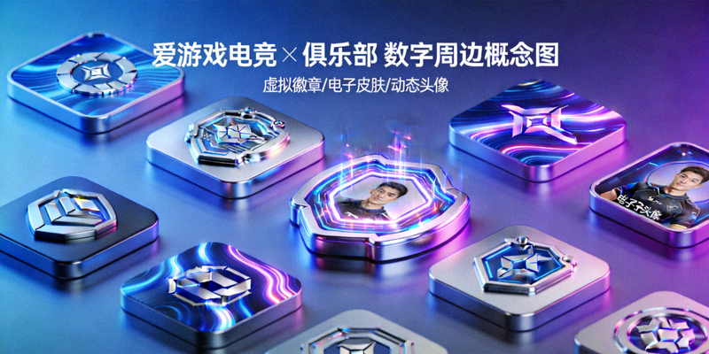爱游戏电竞平台与俱乐部联合推出的数字周边产品概念图展示
