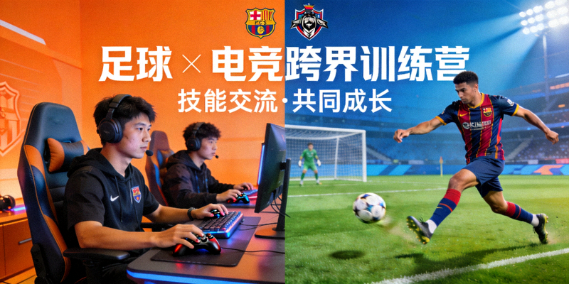知名足球俱乐部与电竞战队联合举办跨界训练营