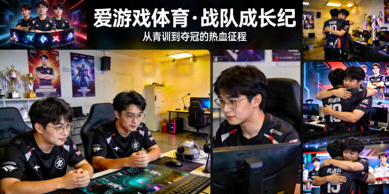 爱游戏体育赛事纪录片拍摄场景，展现战队成长历程