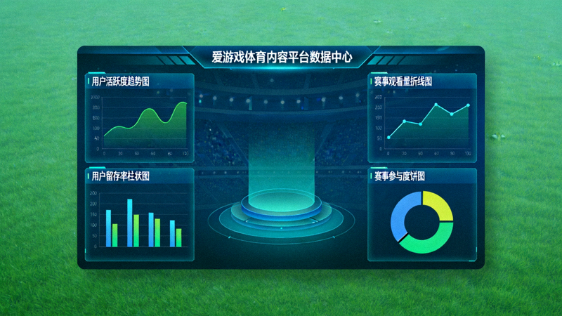 爱游戏体育内容平台数据中心展示用户行为与赛事热度分析界面