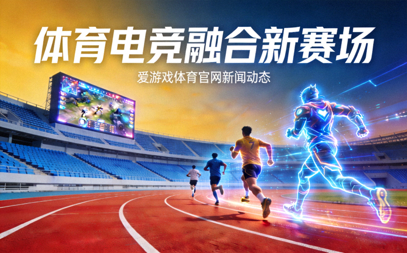 爱游戏体育官网新闻动态配图：体育场跑道与看台，呈现体育与电竞融合的主题氛围